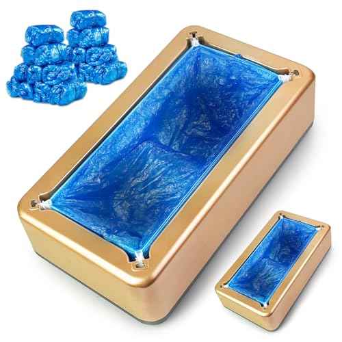 Shoe Covers Dispenser Containing 200pcs Shoe Covers Disposable Non Slip High Quality Automatic Shoe Cover Machine with Disposable Shoe Covers for Indoors for Most Occasion and Shoes Size