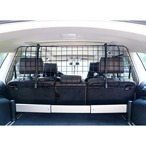 Amazon Basics Adjustable Dog Car Barrier for Vehicles, 59.72 x 5.20 x 16.46 in, Black