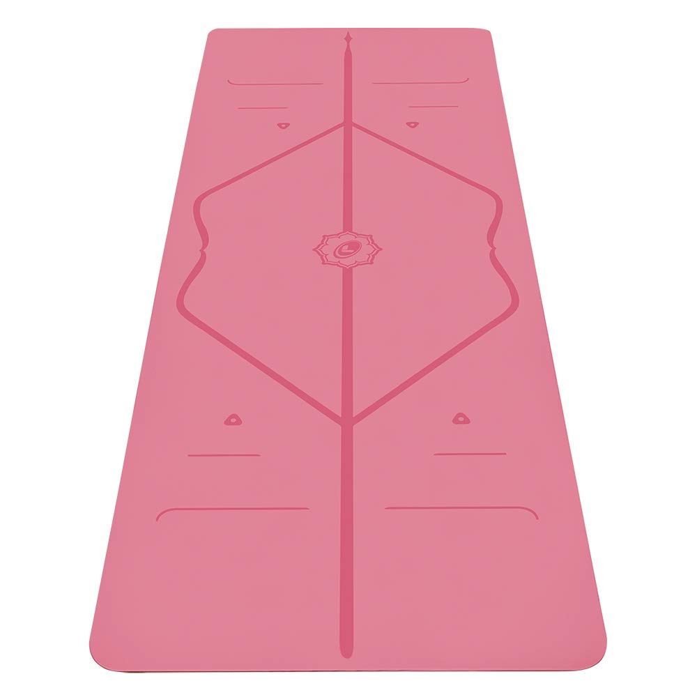 Liforme Travel Yoga mat – Patented Alignment System, Warrior-Like Grip, Non-Slip, Eco-Friendly, Ultra-Lightweight and Sweat Resistant, Made with Natural Rubber