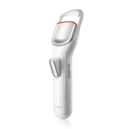HEBECA Heated Eyelash Curler Professional - Eye Lashes Curler with Innovative Heating Silicone, Electric Eyelashes Curler with 600mAh Rechargeable Battery EC4001 (White)
