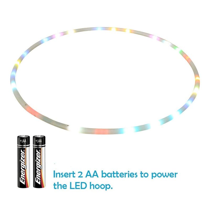 LED Hoops for Kids Adults - CRTEPST Light Up Glow Sport Rings Dance Toy for Sports Playing Exercise (36 inch)