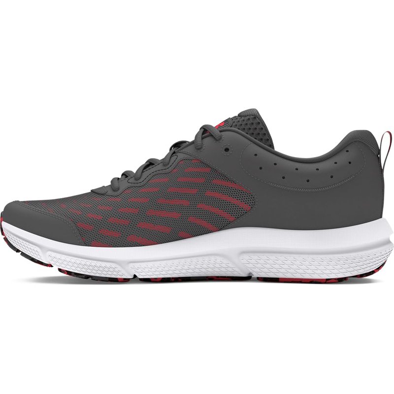 Under Armour Men's Charged Assert 10, (109) Castlerock/Castlerock/Racer Red, 10, US