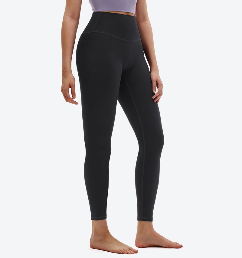 Saniripple High Waisted Soft Leggings 25" Stretchy Workout Yoga Pants for Women Black Medium