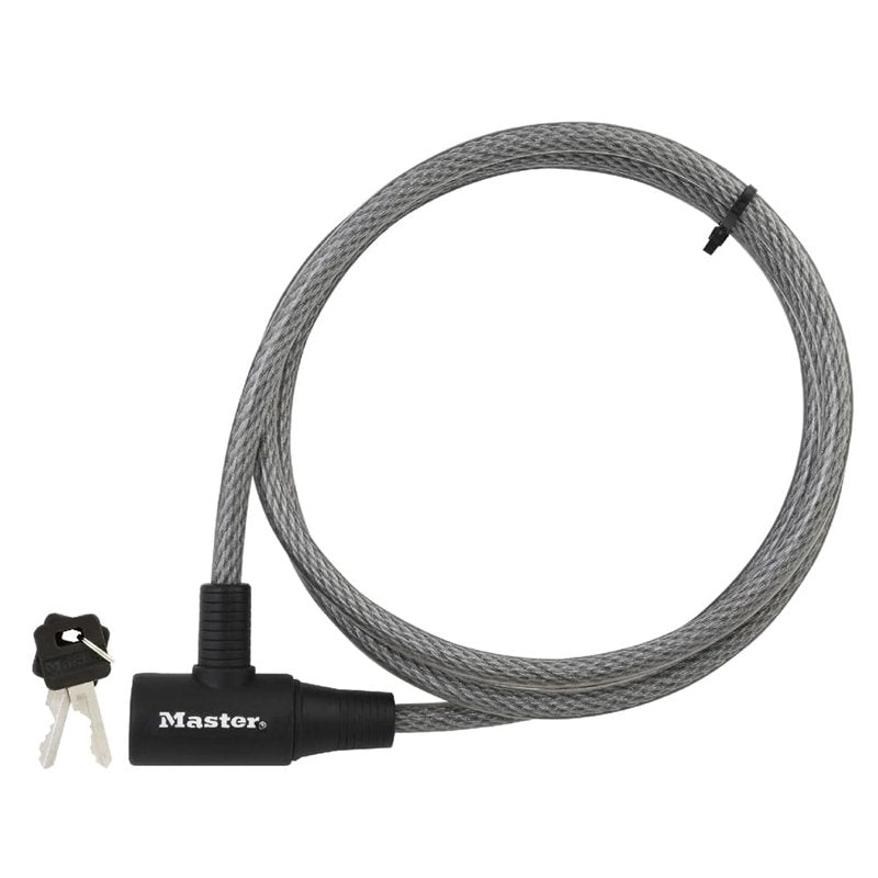 Master Lock Bike Cable Lock, Keyed Bike Lock, 6 ft. Long, 8154DPF