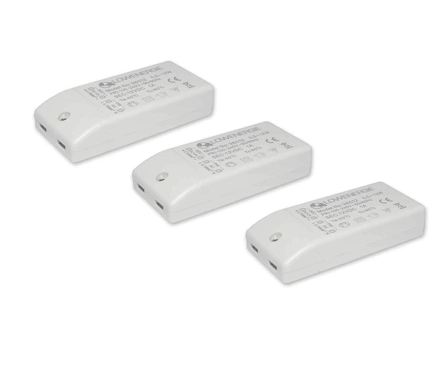LOWENERGIE LED Driver Power Supply Transformer, 12w 240V - DC 12V, for Light Strips, LED Bulbs and Ring Doorbell (3)