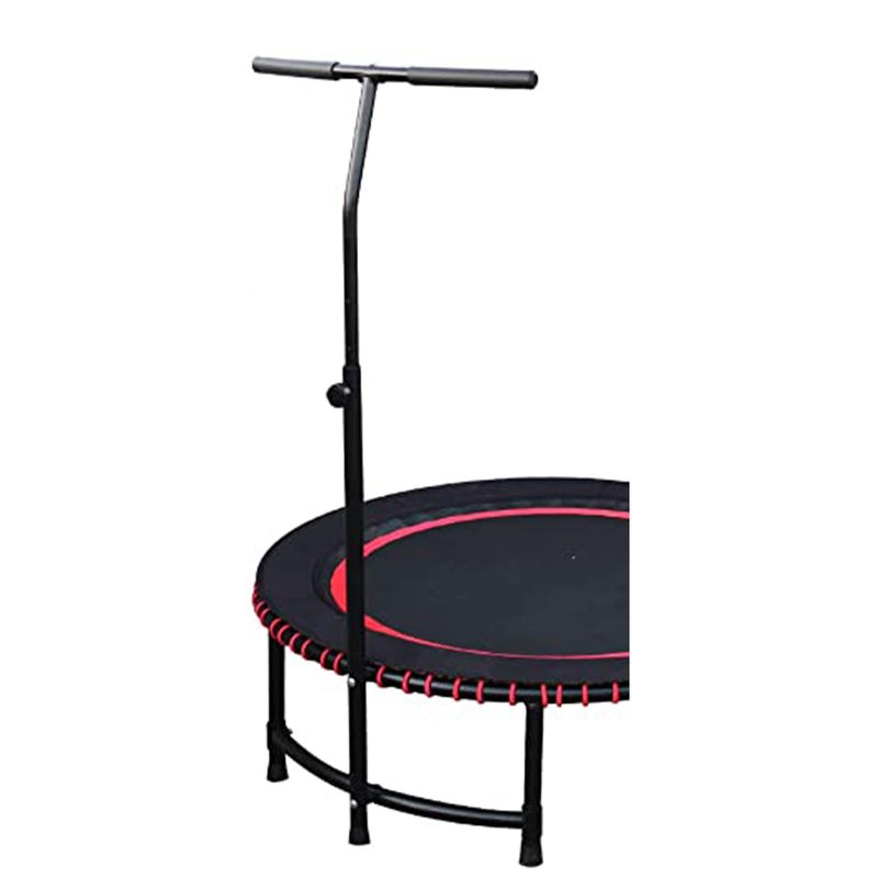 Leaps & ReBounds: Adjustable Stabilizer Bar - Fits All L&R Fitness Trampolines - Grippable & Cushy Foam Handles - Easy Assembly, Slips Over Existing Legs - Trampoline Sold Separately