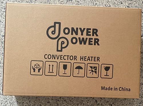 DONYER POWER Convector Radiator Heater 2000W Room Heating with Adjustable Thermostat