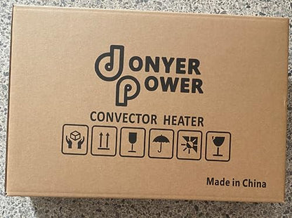 DONYER POWER Convector Radiator Heater 2000W Room Heating with Adjustable Thermostat