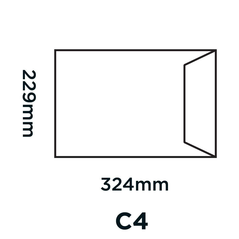 Blake Purely Everyday C4 324 x 229 mm 90gsm Self Seal Pocket Envelopes (FL2891) White - Pack of 250