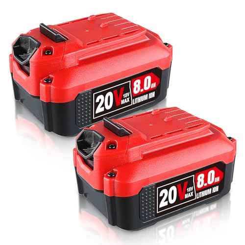 8.0Ah 2Pack Lithium Compatible with Craftsman 20V Cordless Power Tools Replacement for Craftsman 20V Battery