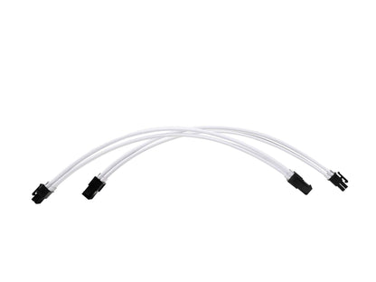 Formulamod Sleeve Extension Power Supply Cable Kit 18AWG ATX 24P+ EPS 8-P+PCI-E8-P with Combs for PSU to Motherboard/GPU (White)