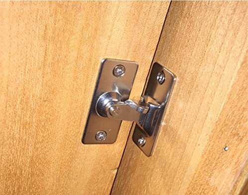 Dingchi 90 Degree Door Clasp Lock Shift Door Lock Button Push Pull Button Door Latch Special Door Lock Button