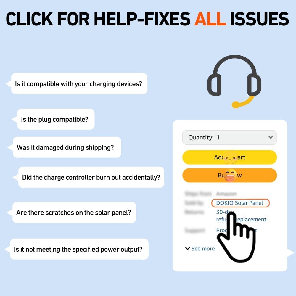 DOKIO 200w 18v Portable Foldable Solar Panel Kit (29x21inch,11.7lb) Solar Charger with Controller 2 USB Output to Charge 12v Batteries/Power Station (AGM, Lifepo4) Rv Camping Trailer Emergency Power.