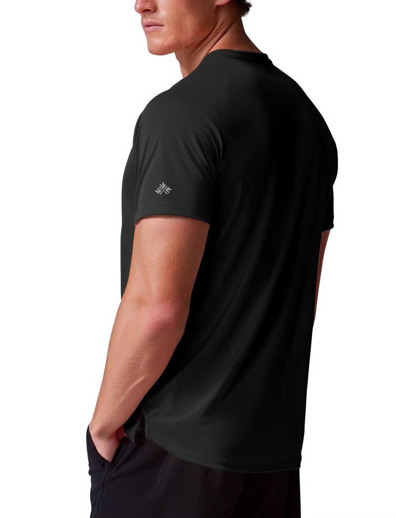 Zengjo Gym Shirts for Men Workout(Black,L)