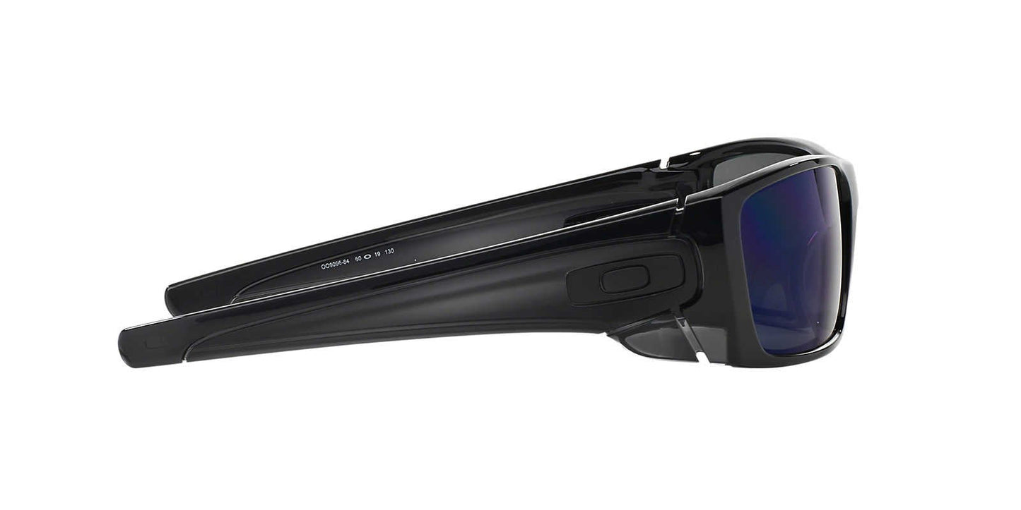 Oakley Men's OO9096 Fuel Cell Rectangular Sunglasses, Polished Black Ink/Ice Iridium Polarized, 60 mm