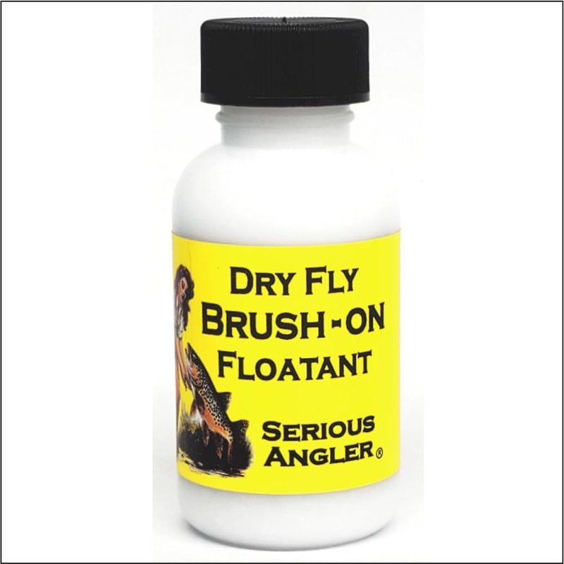 Dry Fly Brush-On Floatant - Fly Fishing Floatant Creates a Hydrophobic Powder Coating on Dry Flies Restores Soggy Flies to Dry High Floating Condition. Made in The USA.