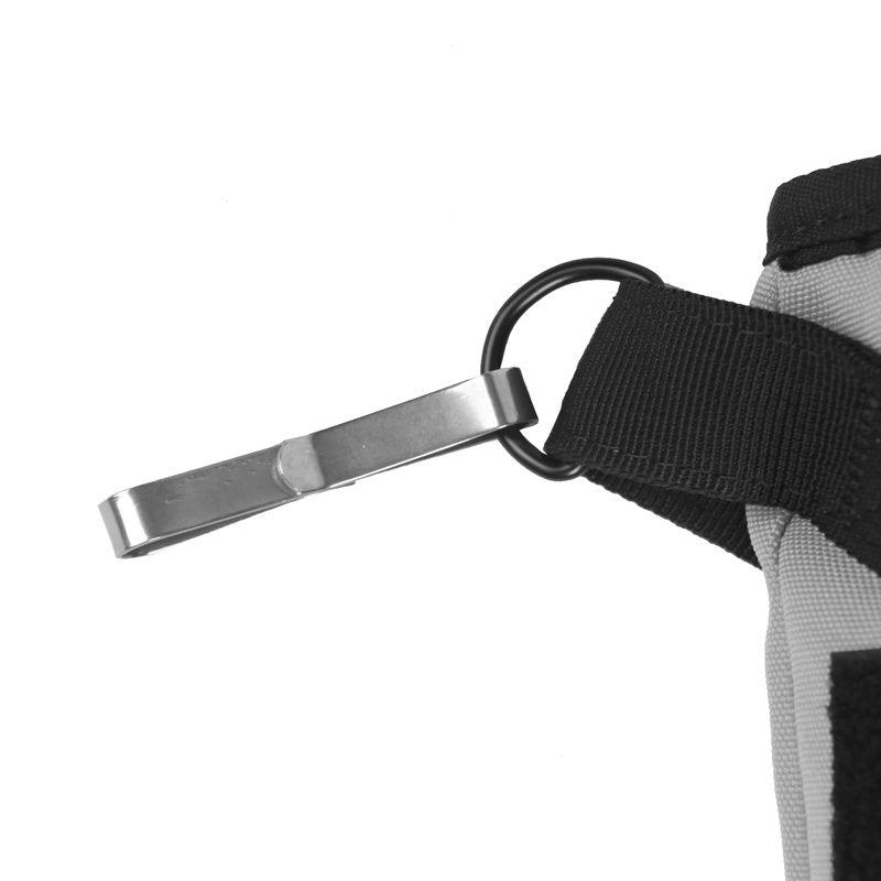 KRATARC Archery Lightweight Back Arrow Quiver Dual Use Foldable Compact Hip Arrows Bag with Molle System Hanged for Target Shooting (Grey, Hold 12~18 arrows