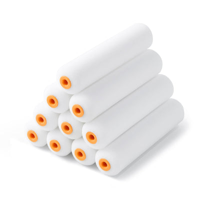VOOMEY High Density Foam Paint Roller,Paint Roller Covers 6 inch,Small Paint Roller, Sponge Rollers for Painting House,Walls,Ceilings, Doors,Furniture(10 pack)