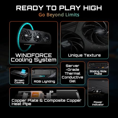 GIGABYTE Radeon RX 9060 XT Gaming OC 16G Graphics Card, PCIe 5.0, 16GB GDDR6, GV-R9060XTGAMING OC-16GD Video Card
