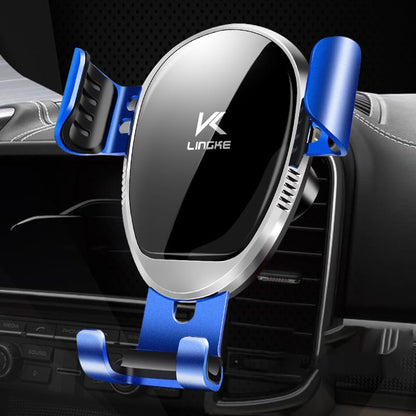 Cell Phone Car Holder Sensing Car Holder, 2024 Upgraded Best Car Air Vent Phone Holder Military Grade Shockproof Air Vent Phone Holder for All Phones (Blue)