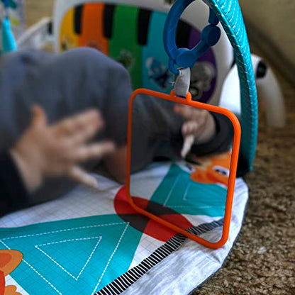 Baby Einstein, 4-in-1 Kickin' Tunes and Language Discovery Play Gym with Piano, Mat with Detachable Activity Toys, Lights, Sounds and Music, Ages Newborn +