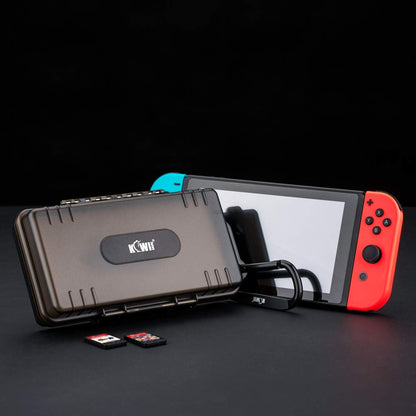 KIWIfotos 40 Slot Memory Card Case Holder Water-Resistant for 40x SD SDXC SDHC/NS (Nintendo Switch) Game Card/Sony PSV PS Vita SD Card Holder Carrying Case Box Organizer Storage