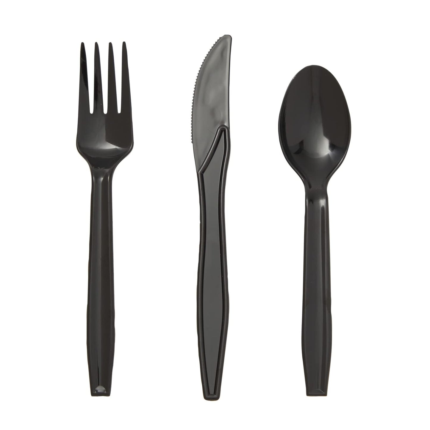 BLUE PANDA 144 Piece Halloween Dinnerware Set, Full Moon Night Sky Halloween Party Plates and Cups and Napkins Set for Spooky Gatherings and Witch Theme Parties (Serves 24)