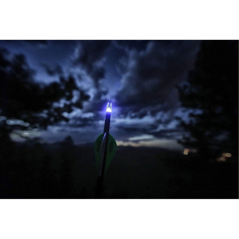NEW Archery Products Thunderglo Compound Bow LED Illuminated Auto Turn-On Arrow Nocks - Blue (6 Pack)