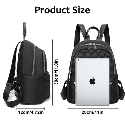 Aucuu Backpack Womens, Fashion Ladies Backpack, Lightweight Nylon Casual Rucksack, Small Daypack School Bag, Anti-Theft Travel Backpack for Women & Girls