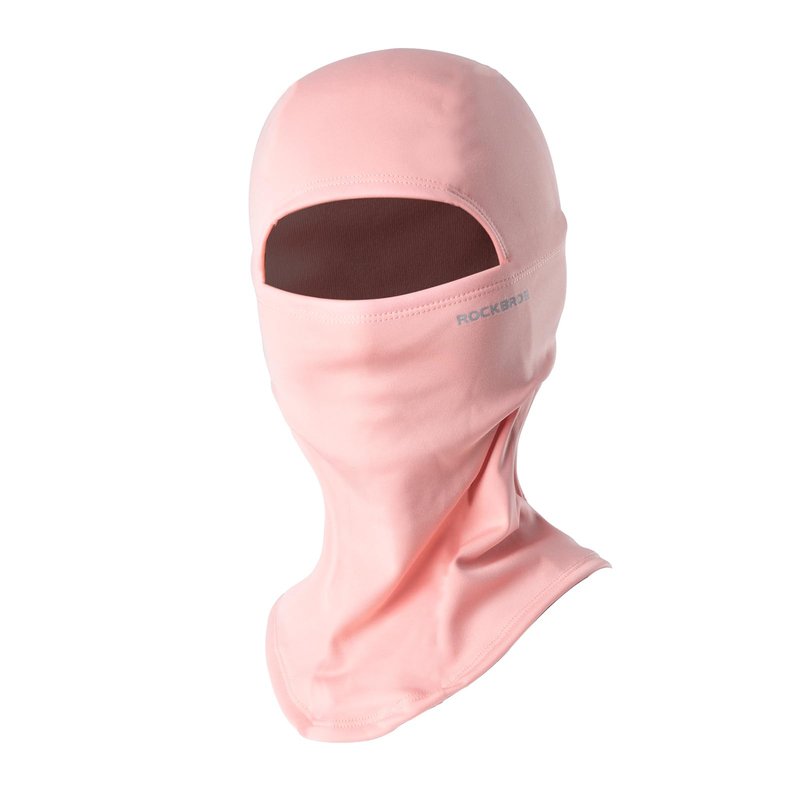 ROCKBROS Balaclava Ski Mask Fleece Neck Warmer Female for Cycling Hiking Pink