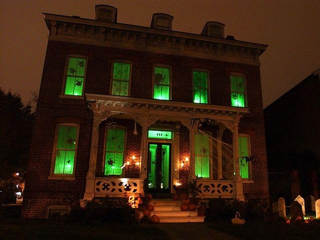 Morsatie 【Upgraded Flame LED Flame Light Bulbs, 4-Mode Flickering Light Bulbs with Upside Down Effect, E26 Fire Light Bulb for Halloween Christmas Party Porch Patio Indoor Outdoor Decoration, Green
