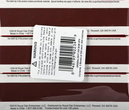 Diamond Greenlight Strike on Box Matches, 300 Count, 3 Pack