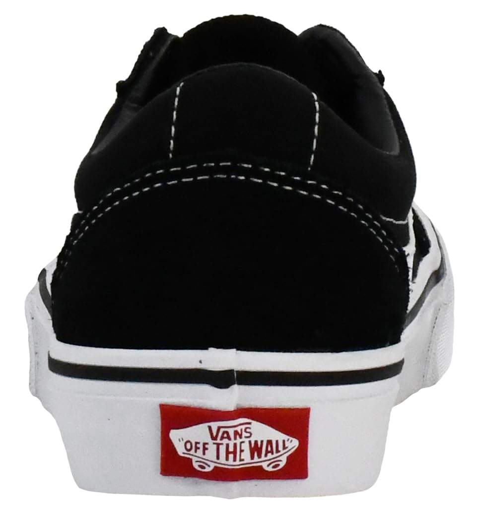 Mens Vans Size 9, Ward Sneaker Black & White Suede Canvas Lace Up Shoes, Low Top Men's Trainers, Lightweight Sports Shoes by Vans Active Wear Range (9 UK)