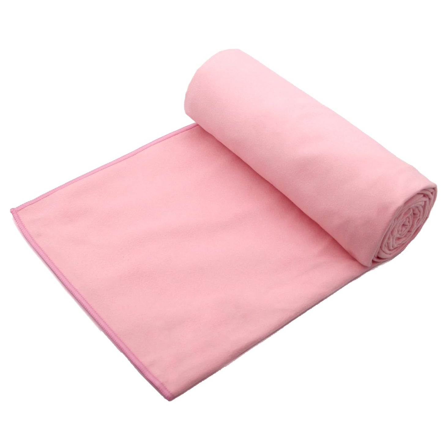 Eunzel Hot Yoga Towel Non Slip Yoga Mat Towel Non-Slip Sweat Absorbent Microfiber Towel for Hot Yoga, Pilates and Workout 72" x 26.5", Pink