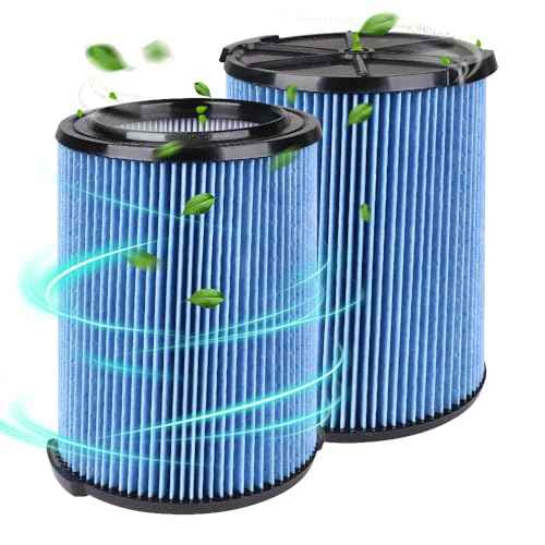3-Layer VF5000 Replacement Filter for Ridgid Shop Vac 5-20 Gallon Wet Dry Vacuums WD1450 WD0970 WD1270 WD09700 WD06700 WD1680 WD1851 RV2400A RV2400HF RV2600B, 2 Pack