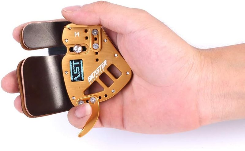 Archery Finger Tab - Genuine Leather & Aluminum Adjustable Guard | Protective Gear for Recurve Bow