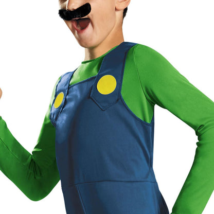 Disguise Boys Luigi Classic Costume Medium, Apple Green,endeavour