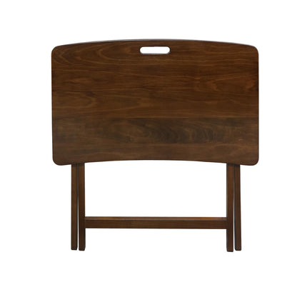 American Trails Arizona Folding Table with Solid American Hardwood - Walnut