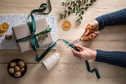 Fiskars Universal Scissors for Handcraft, Sewing and Office Work, Classic, Length: 21 cm, for Right-Handers, Orange, 1005148