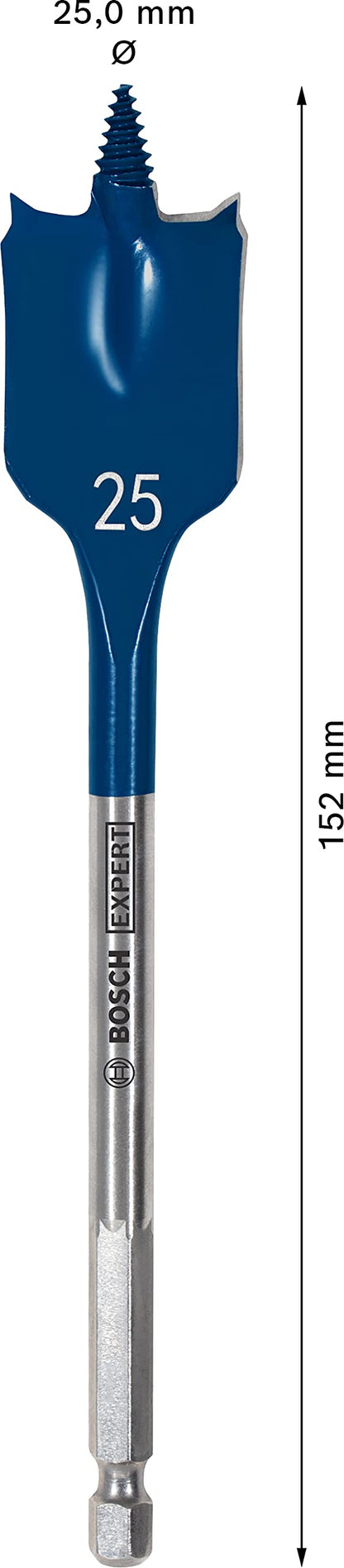 Bosch 1x EXPERT Self Cut Speed Spade Drill Bit (for Softwood, Particleboard, Ø 25.00 mm, Professional Accessory Rotary Drill/Drivers)