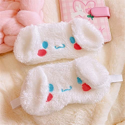 Cute Animal Sleeping Mask Soft Plush Blindfold Cute Rabbit Panda Koala Eye Cover Eyeshade for Kids Teens Girls Women (Flamingo)