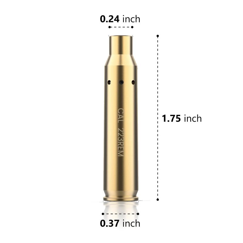 CVLIFE Bore Sight Cal for 223 5.56mm Rem Gauge Red Dot Boresighter with Two Sets Batteries