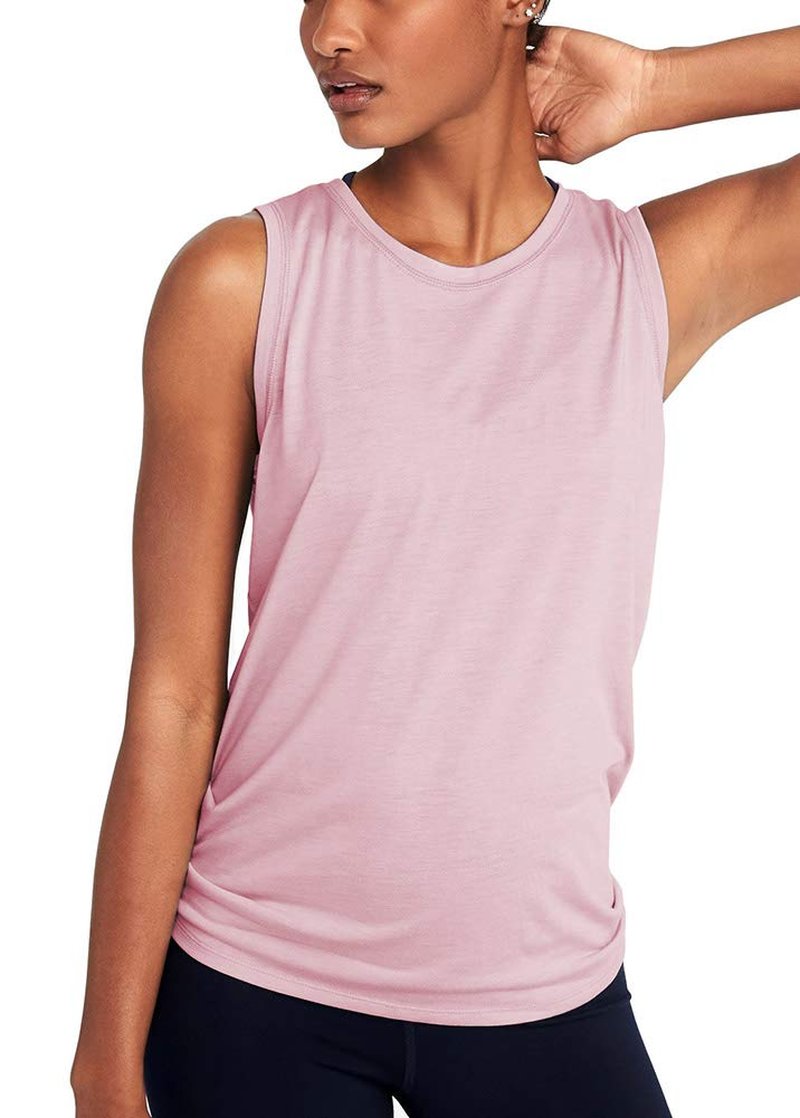 Bestisun Womens Exercise Tops Yoga Shirts Workout Dance Athletic Clothing Breathable Gym Tanks Pink M