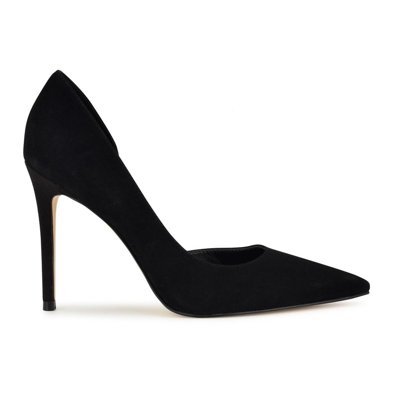 Nine West Women's Folowe Pump, Black Suede 008, 8