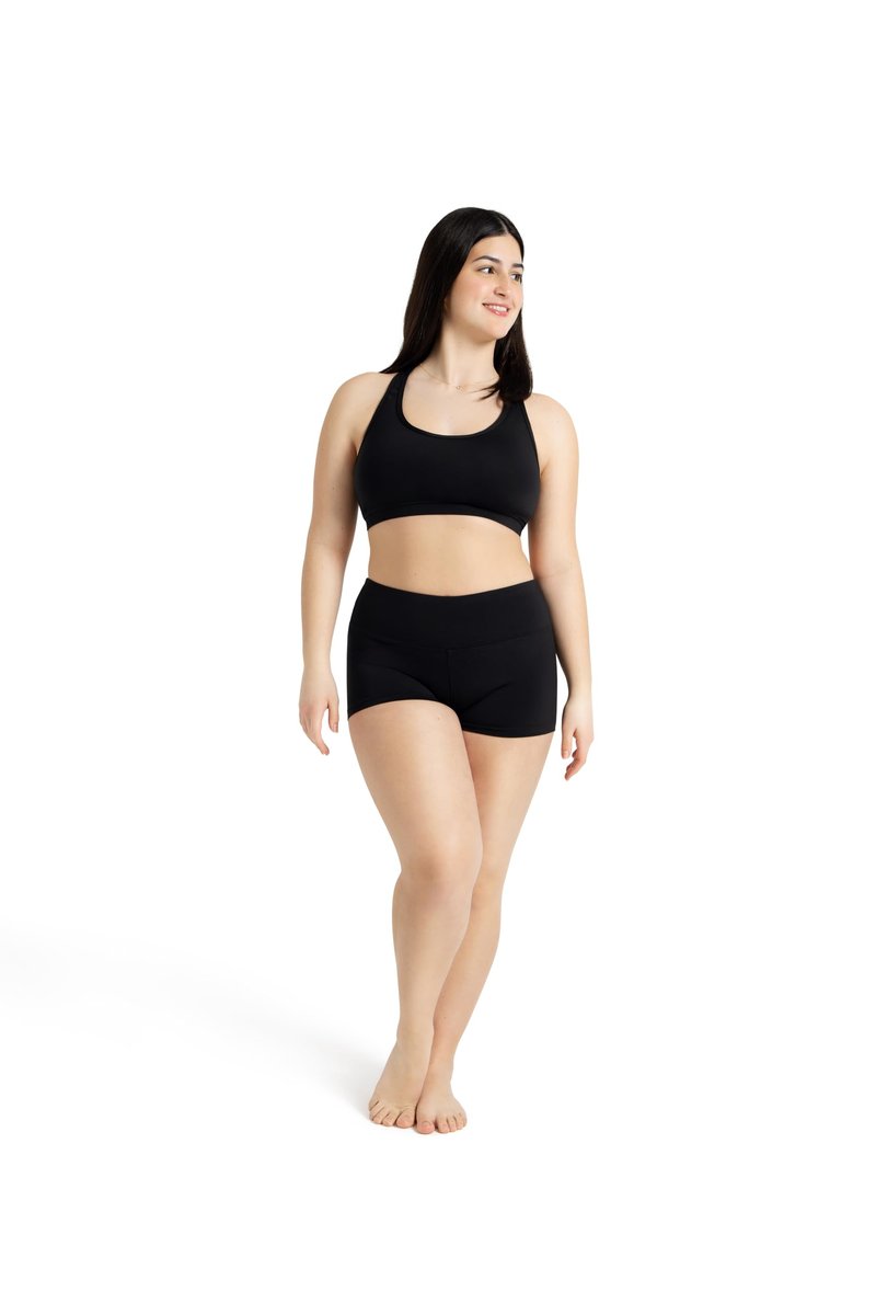 Capezio Gusset Shorts - Size Medium, Black