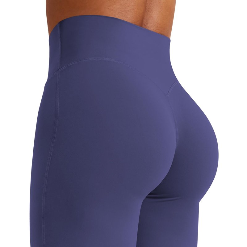 YEOREO Workout Leggings Womens No Front Seam Straight Leggings 31.5" High Waist Buttery Eddiy Gym Yoga Pants Deep Cobalt XXL