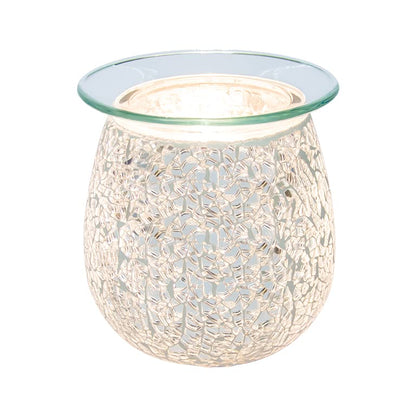 airpure The Mosaic Silver Electric Wax Melt Oil Melter Burner with Backlight