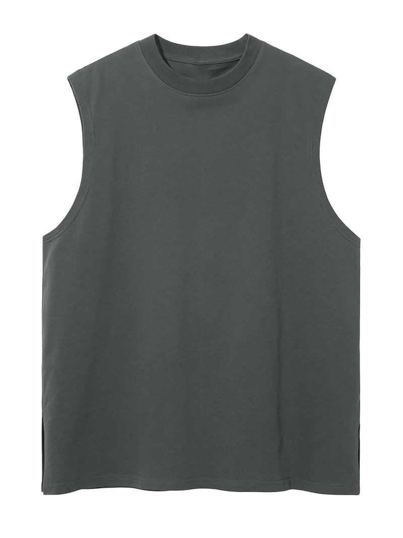 3 Pack Mens Workout Tank Tops Sleeveless Tee Shirts Men Muscle Shirt Gym Cotton T Shirts Running Beach Loose Fit Tee（XZG,BKGYWT,XL