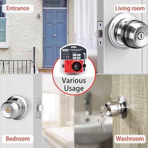 Door Lock Installation Kit Including Hole Saws Door Jig Guide Template (1 Set)