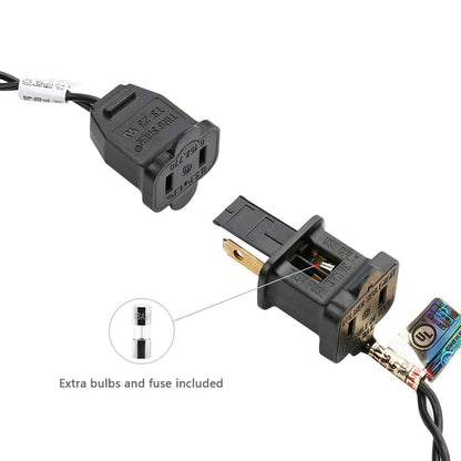 Brizled Orange Halloween Lights, 21.3ft 100-ct Incandescent String Lights Connectable, UL Certified, Black Wire Mini Light Set for Indoor & Outdoor Decorations, Holiday, Christmas